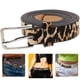 thumbnail image 4 of Cinturón de piel sintética con estampado de leopardo para mujer, decoración de moda, color marrón claro, 4 of 8