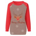 thumbnail image 3 of Costumes de Noël en Solde Mode Blouse à Manches Longues Imprimée Col Rond Pull Décontracté Sweat-Shirts Grande Taille pour Femmes, 3 of 4