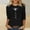 Black, variant on 3/4 Length Sleeve Womens T Shirts Cotton Womens Tees Loose Fit Summer Womens Summer Shirts Dressy Womens Fitted Graphic T Shirts reorder items