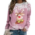 thumbnail image 3 of Sudaderas de Cuello Redondo de Navidad Para Mujer Moda Casual Manga Larga Estampado Tops Blusa Odeerbi ODB191283, 3 of 5