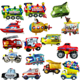 thumbnail image 4 of Globo de película de aluminio para transporte, camión de bomberos, camión de ingeniería, avión, decoración de fiesta de cumpleaños para niño, globo de coche, 4 of 4