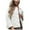 White, variant on Lindreshi Shackets for Women Fall Womens Fashion Ladies Casual Solid Turn-down Neck Button Jacket Casual Coat Outwear