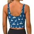 thumbnail image 4 of Picia Cartoon Geese With Xmas Sports Bra for Women,Padded Strappy Sports Bras Medium Support Yoga Bra with Removable Cups,Running Yoga Bra-X-Large, 4 of 9