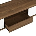thumbnail image 4 of Modway Envision 59" Particleboard TV Stand for TVs up to 65" in Walnut/White, 4 of 6