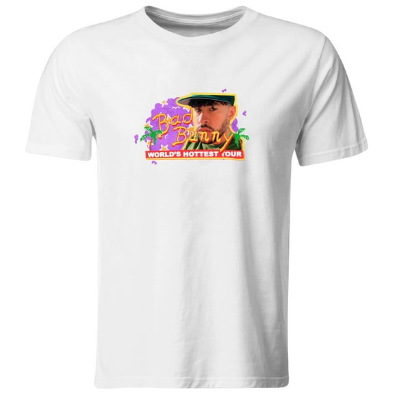 Playera Bad Bunny Hottest Tour talla Extra Grande Luxandcos Lk160_R_XL