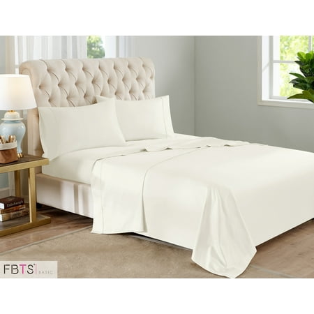 - Sheet Sets (King, White) 800 Thread Count like Cotton Rich Blend Hotel Quality Luxury Bedding Sets with 18” Deep Pockets 4 Piece Breathable Super Soft Bed Sheets by FBTS Basic