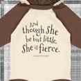 thumbnail image 4 of Inktastic Though She Be but Little Shakespeare Quote Boys or Girls Long Sleeve Baby Bodysuit, 4 of 5