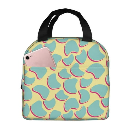 Insulated Lunch Bag for Women Men - abstract bright pattern Leakproof Cooler Lunch Box for Women Men  Lunch Tote Bags for Work School Picnic Travel