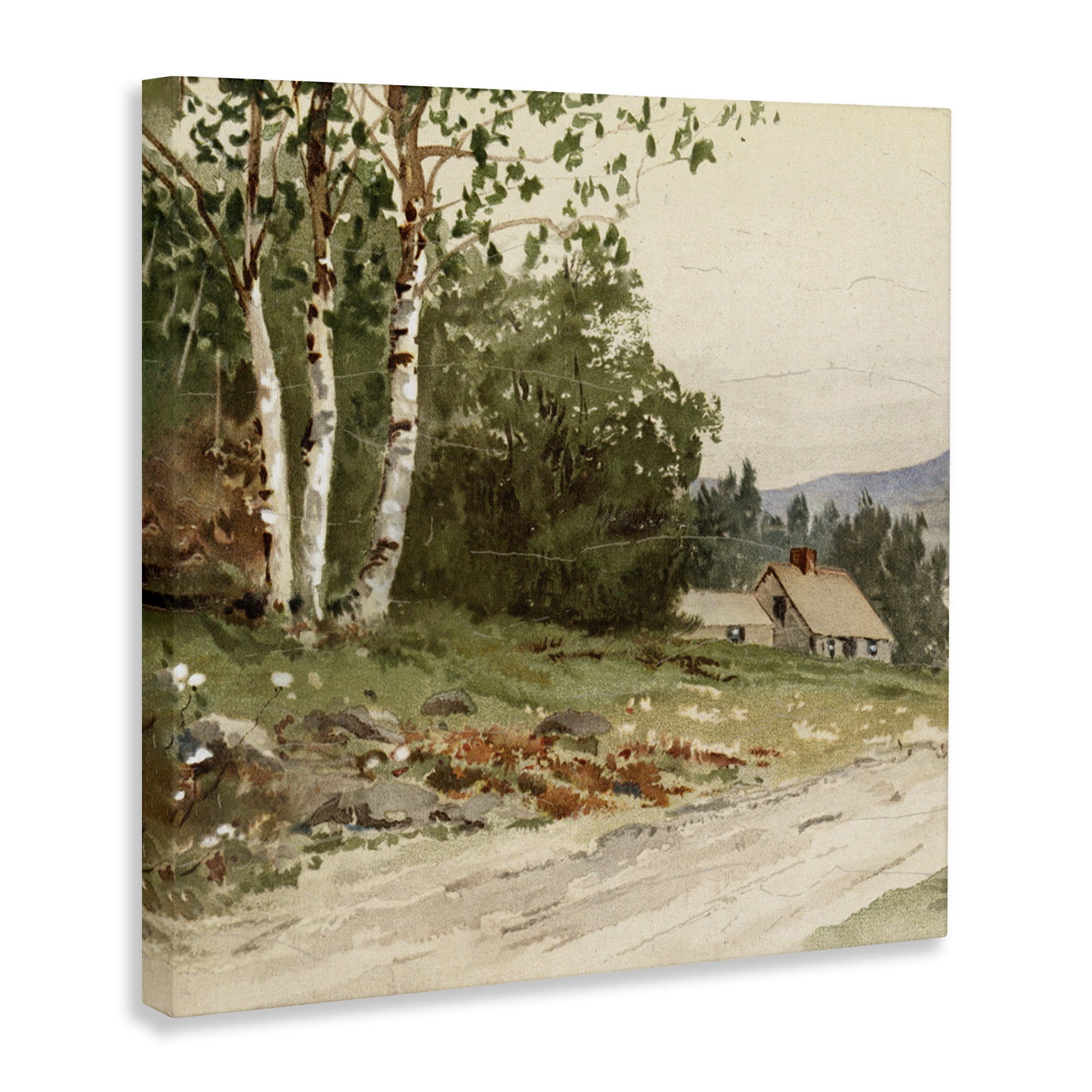 Stupell Industries Farm House Dirt Road Canvas Wall Art, design by Lula Bijoux & co.