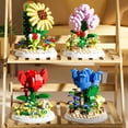 thumbnail image 1 of Bloques de construcción Juguetes de flores compatibles con Lego Puzzle Ensamblado Partículas pequeñas Puesto de regalo para el Día del Niño para Niñas, 1 of 4
