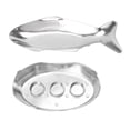thumbnail image 2 of Unique Fish Shaped Grilling Pan, Aluminum Alloy Fish Serving Pan with Base, Multi Scenario Application Efficient Heating Grill Tray for Hotel Restaurants Banquets, 2 of 7
