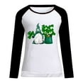 thumbnail image 4 of QIPOPIQ T-Shirts à Manches Longues à Col Rond pour Femmes T-Shirts de la Saint-Patrick T-Shirt Imprimé Trèfle de la Saint-Patrick T-Shirt Vert Porte-Bonheur T-Shirts de la Saint-Patrick Hauts T-Shirts à Col Rond Offres de Chemises des Fêtes, 4 of 5