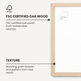 thumbnail image 3 of (12x16 in | 31x41 cm) Natural Solid Oak Wood Picture Frame Poster Frame Wall Photo Frame, 3 of 8