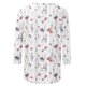 thumbnail image 5 of Camisetas con estampado floral Sentuca para mujer 2024, camisetas de cuello redondo con mangas 3/4 para mujer, blancas, talla L, 5 of 5