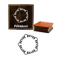 thumbnail image 1 of Printtoo Floral Pattern Square Brown Stamp Scrap-booking Wooden Rubber Stamps-2 x 2 Inches, 1 of 2