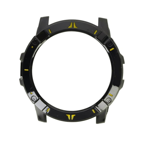 MAYUJIAA Shockproof Bumper Case Watch Protective Cover Frame Replacement Accessory Fit for COROS VERTIX 2 Smart Watch Black and Yellow SS311-62731