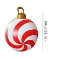thumbnail image 2 of 23.62in Outdoor PVC Inflatable Christmas Ball - Large Festive Yard Decor, Includes Random-Color Air Pump, Durable Weather-Resistant Material, Perfect for Patio Garden Holiday Decoration, B, 2 of 8