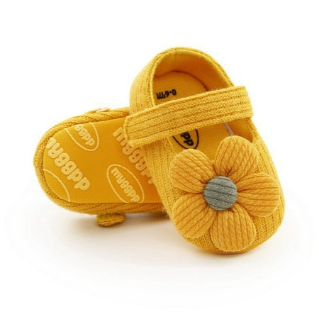 

Baby Girls Infant Floral Shoes Baptism Shoes Soft Sole Prewalker Wedding Dress Shoes