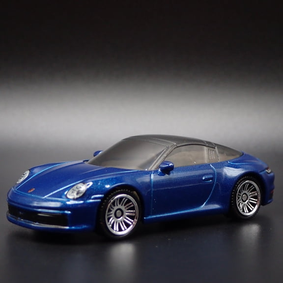 Open Box 2018-2025 PORSCHE 911 TARGA 4S BLUE 1:64 SCALE COLLECTIBLE DIECAST MODEL CAR