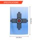 thumbnail image 3 of Bandera de jardín con símbolos de Nuevo México, 30 x 45 cm, doble cara, para exteriores, decoración de interiores y estilo rústico., 3 of 7