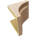 thumbnail image 6 of 7"W x 7"D x 7"H Wide Helena Rough Cedar Woodgrain TimberThane Corbel, Primed Tan, 6 of 6