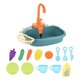 thumbnail image 4 of Juguetes de fregadero de cocina con accesorios de agua corriente, de ciclo del agua, regalos de cumpleaños, juguetes de simulación para niños, Azul, 4 of 9