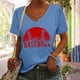 thumbnail image 2 of Camiseta sin mangas con cuello en V y estampado informal elegante para mujer OAVQHLG3B Store  lin121212, 2 of 5