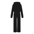 thumbnail image 5 of 2 Piece Sets for Women Shorts Casual Older Women Two Piece Outfits Sets Fall Pants Women's Solid Color Comfortable Casual Fashion Temperament With Hoodie Hoodie Pants Two-piece Suit, 5 of 6
