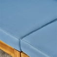 thumbnail image 3 of Noble House Brava 5 Seater Sectional Sofa Set with Fire Pit Teak Blue/Light Gray, 3 of 17