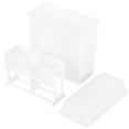 thumbnail image 1 of Miangastore 1 Set Laboratory Microscope Slides Staining Rack Plastic Slides Staining Jar Storage Slides Rack, 1 of 8