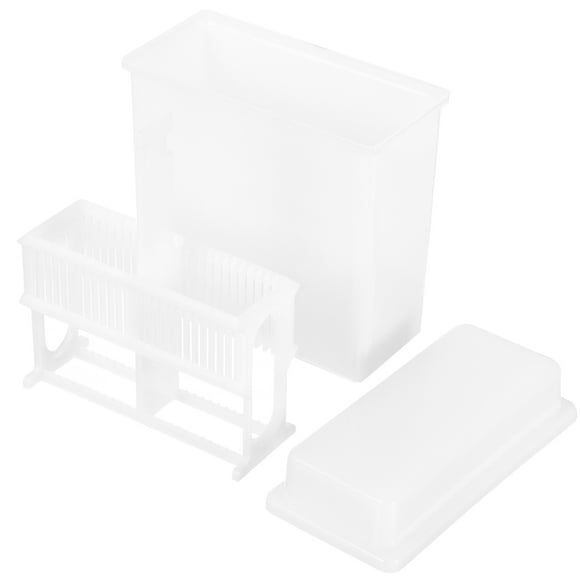 Miangastore 1 Ensemble de Toboggans de Microscope de Laboratoire Support de Taches Toboggans en Plastique Support de Rangement pour Pots de Taches