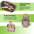 thumbnail image 6 of Garden Tool Bag,Pink Beagle and Flower Garden Tool Organizer,Garden Gifts,Waterproof Multi-Pocket Garden Tool Storage 11.8x5.5x11.4 Inch(Tools NOT Included), 6 of 6