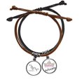 thumbnail image 1 of Chemistry Kowledge Structural Formula Bracelet Rope Hand Chain Leather Princess Wristband, 1 of 2