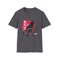 thumbnail image 2 of Black Bird Raven Red Men Moon Women Graphic Tshirt, 2 of 5