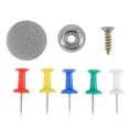 thumbnail image 3 of 60Pcs Car Ceiling Cloth Fixing Screw Car Roof Fixed Buckle Snap Rivets Retainer Automotive Headliner Repair Button Gray, 3 of 8