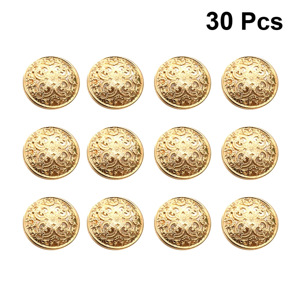 20PCS Spring Color Alloy Button DIY Handwork Sewing Supplies Decoration  Accessories Plating Gold Fancy Buttons