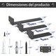thumbnail image 3 of Mensulas Para Repisa Metálicas Negras Para Estantes Flotantes - Alta Resistencia Capacidad De Carga 160 Libras Para Hogar Almacenamiento Y Exposición, 3 of 4