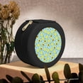 thumbnail image 6 of Fuzoiu Avocado and Hearts Print Portable Jewelry Box,Round Mini Leather Travel Jewelry Case,Small Travel Jewelry Organizer,Jewelry Holder for Ring Necklace Earring for Women Girls-Black, 6 of 7