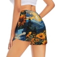 thumbnail image 3 of Goofa Elegant Sunset Sunflower Printed Women 2 in 1 Running Shorts,Quick Dry Athletic Workout Shorts,High Waisted Athletic Shorts with Liner Pockets-Medium, 3 of 9