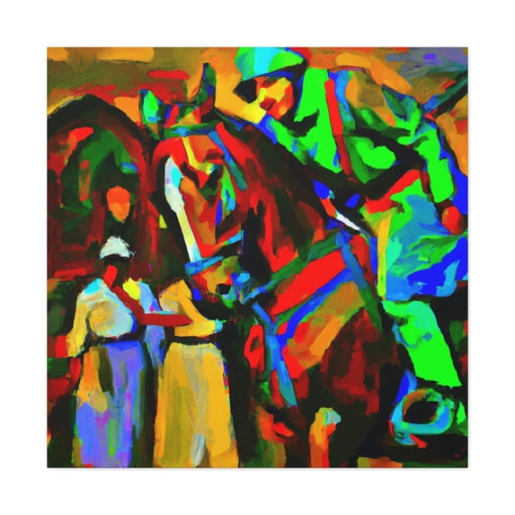 Cavalryman at Dusk - Canvas