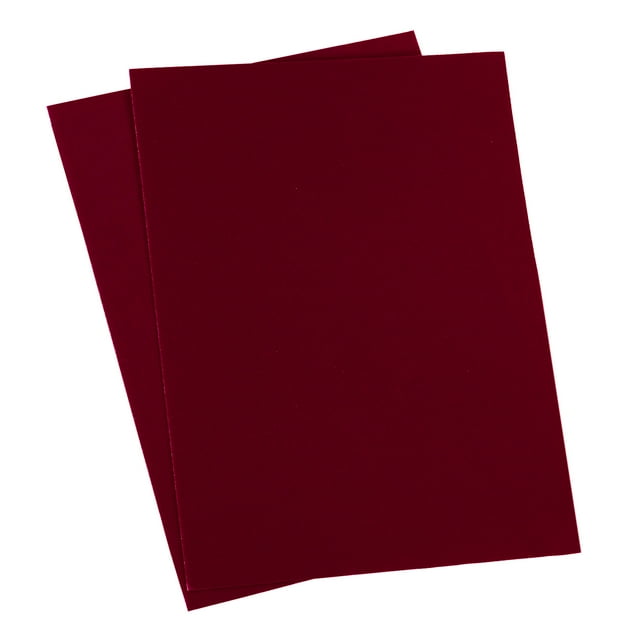 Unique Bargains Self-Adhesive Velvet Patches Repair Patches Dark Red 2 Pack