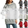 thumbnail image 3 of Busydd Womens Fall Dresses with Front Pocket Fashion Solid Color Hoodie Dress Casual Comfy Drawstring Long Sleeve Dress S, 3 of 6