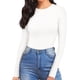 thumbnail image 2 of Xishao Women's Cross Wrap Ruched Deep V Neck Short Sleeve/Long Sleeve Shirt Bodysuit Jumpsuit Xishao ropa, 2 of 2