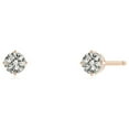 thumbnail image 2 of ANGARA Natural Basket-Set Diamond Stud Earrings in 14K Rose Gold for Women (Size-3.2mm| Color-K| Clarity-I3) | April Birthstone, Anniversary, Jewelry Gift for Women | Natural Diamond Earrings, 2 of 9
