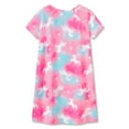 thumbnail image 2 of Beezizac Teen/Little Girls Nightgown – Summer Short Sleeves Sleepwear Pretty Rainbow Unicorn Nightdress Pajama Size 8, 2 of 7