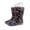 Black Plane, variant on Kids Rain Boots Shiny Glitter Waterproof For Girls With Handles