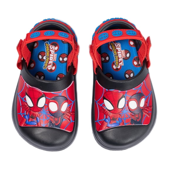 Spidey Toddler and Little Kid Adjustable Strap Clogs