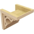 thumbnail image 5 of 12"W x 12"D x 12"H Wide Sheridan Rough Cedar Woodgrain TimberThane Corbel, Primed Tan, 5 of 6