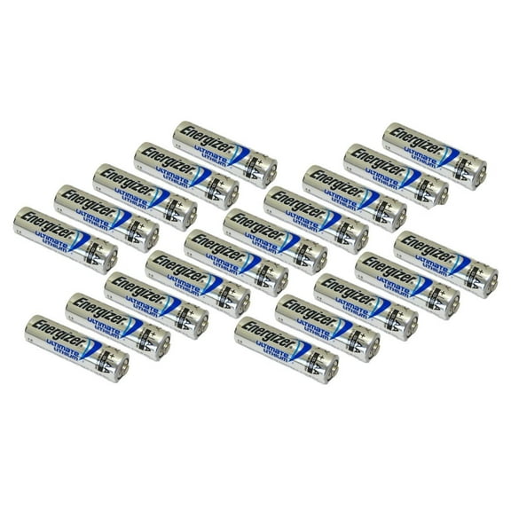 Pack of 60 Energizer L91 AA Ultimate Lithium 1.5 Volt Battery - Bulk Pack