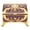 Gold Purple, variant on Riousery Vintage Metal Jewelry Box Women Rectangular Trinket Organizer Gold Blue 3.1in/8cm